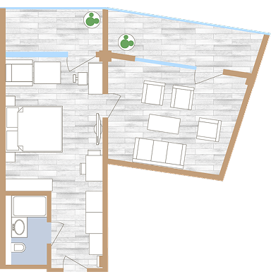 Общая площадь 65,32 м²